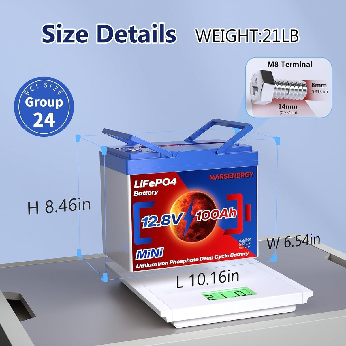 12V 100Ah LiFePO4 Lithium Battery E222692
