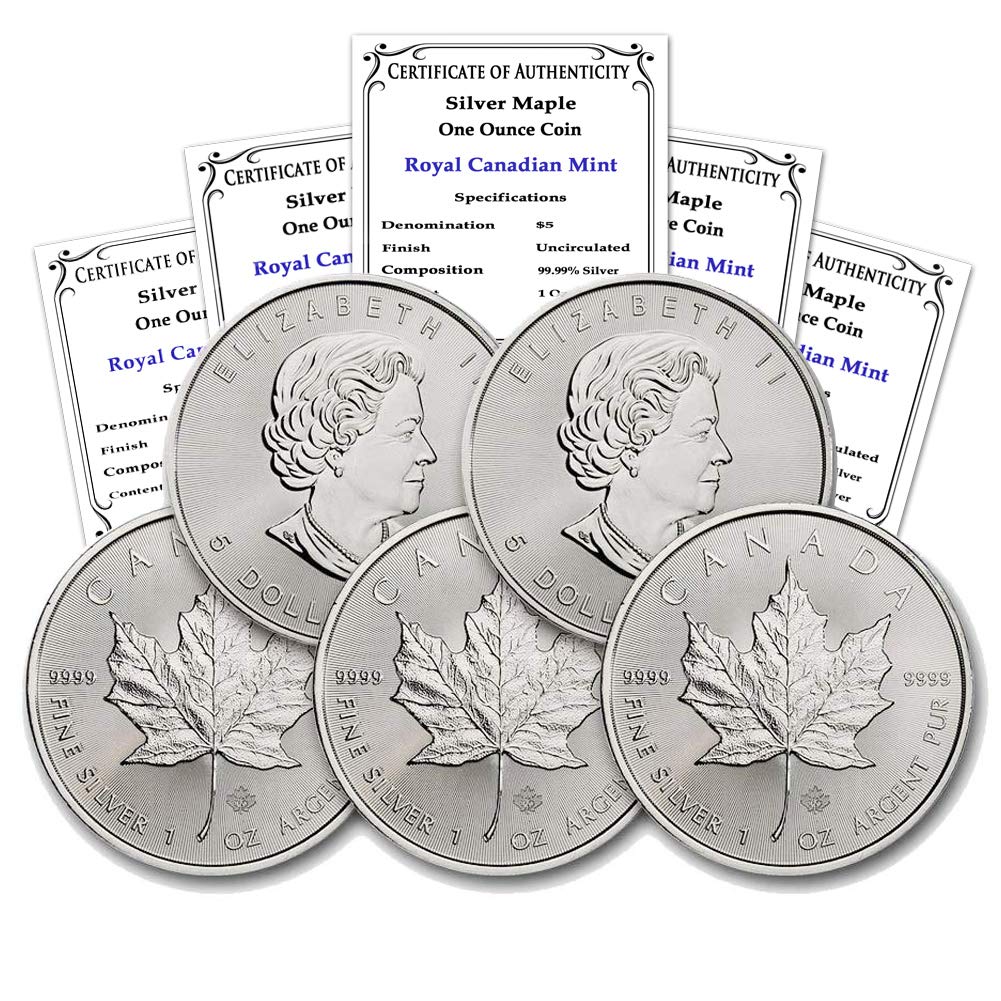 1 oz Canadian Silver Maple Leaf X290