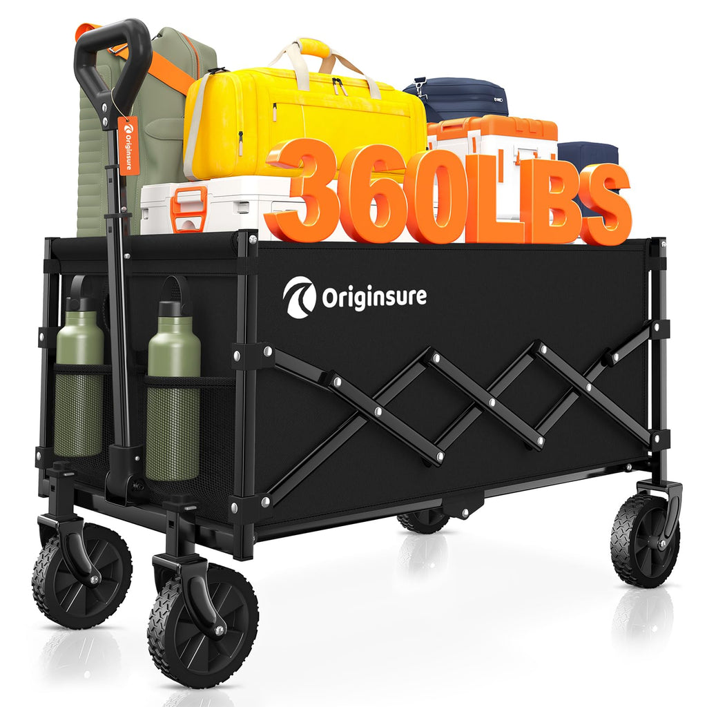 110L Collapsible Wagon Cart Black S853