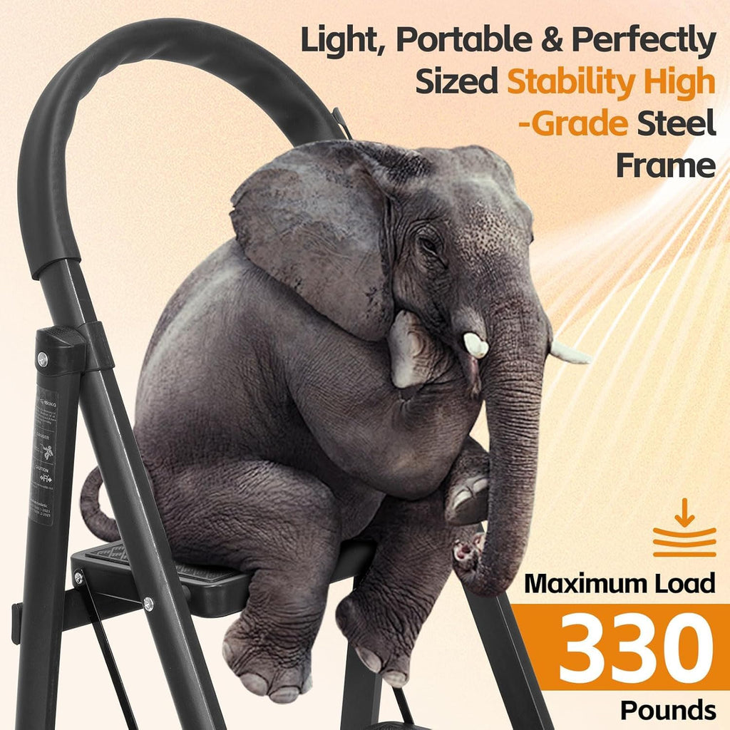 Lightweight Folding 3 Step Ladder Y1091
