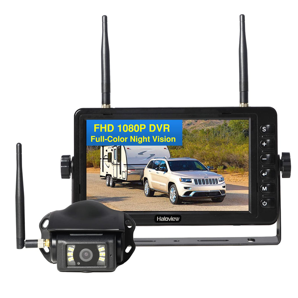 Wireless RV Backup Camera 1080P 7" Monitor System D9071