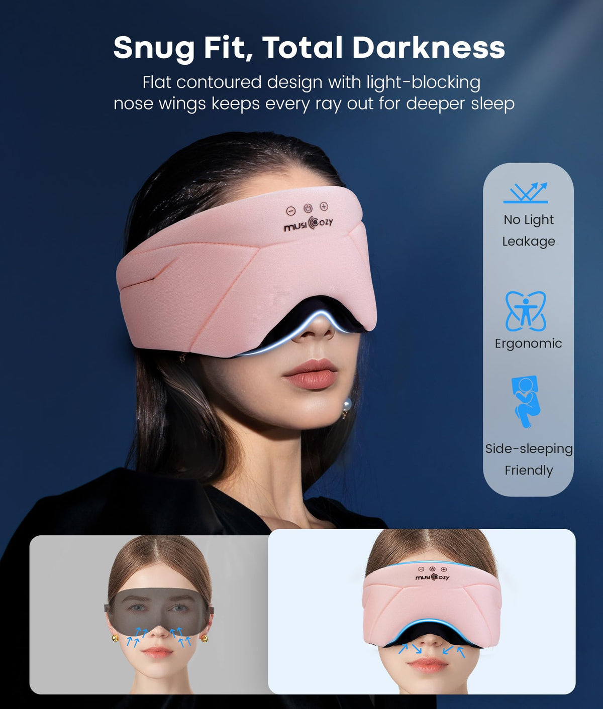 Bluetooth Sleep Mask Headphones W293