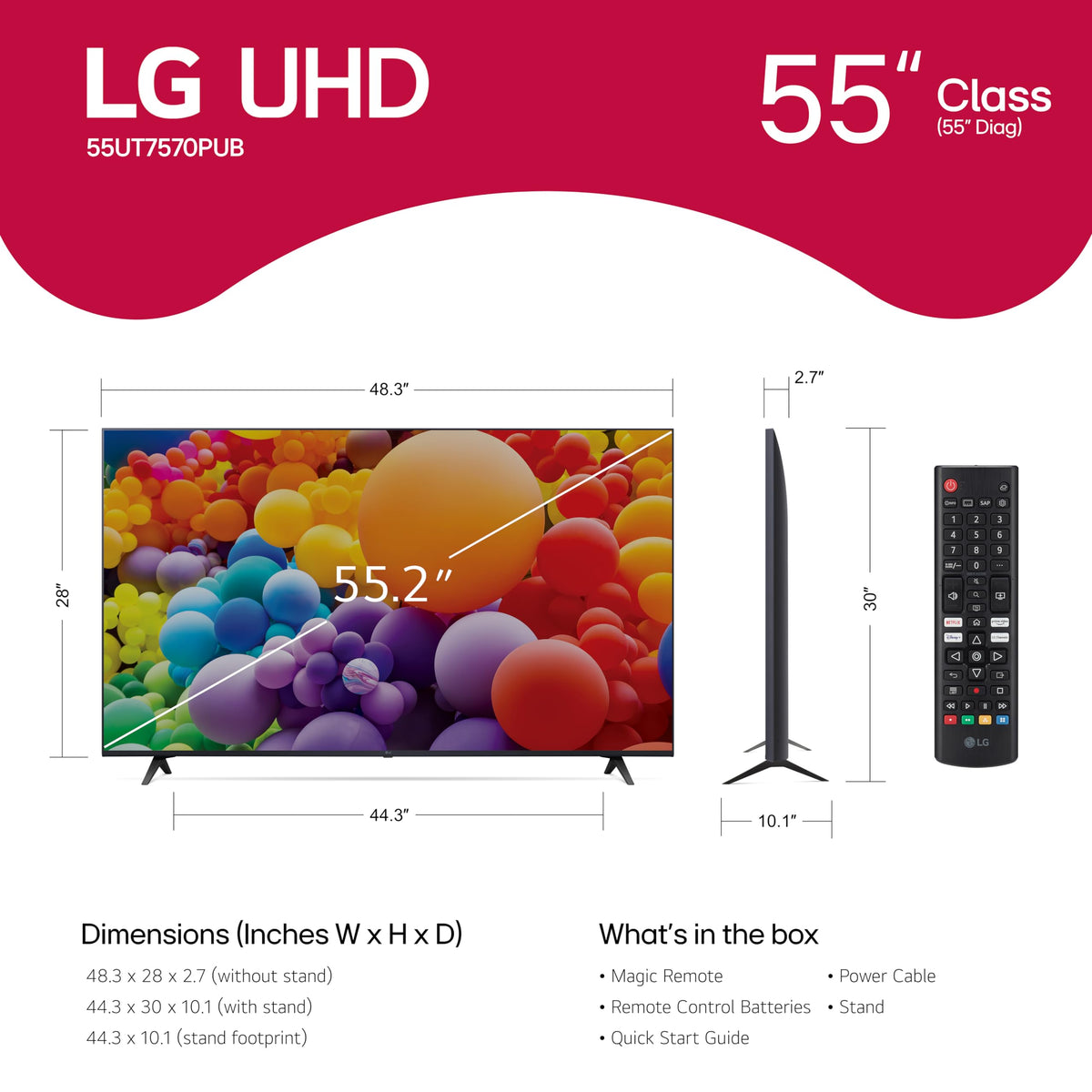 55-Inch 4K LED Smart TV O72783