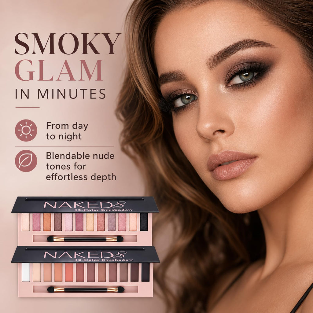 2 Pack Shimmer & Matte Eyeshadow Palette E908460