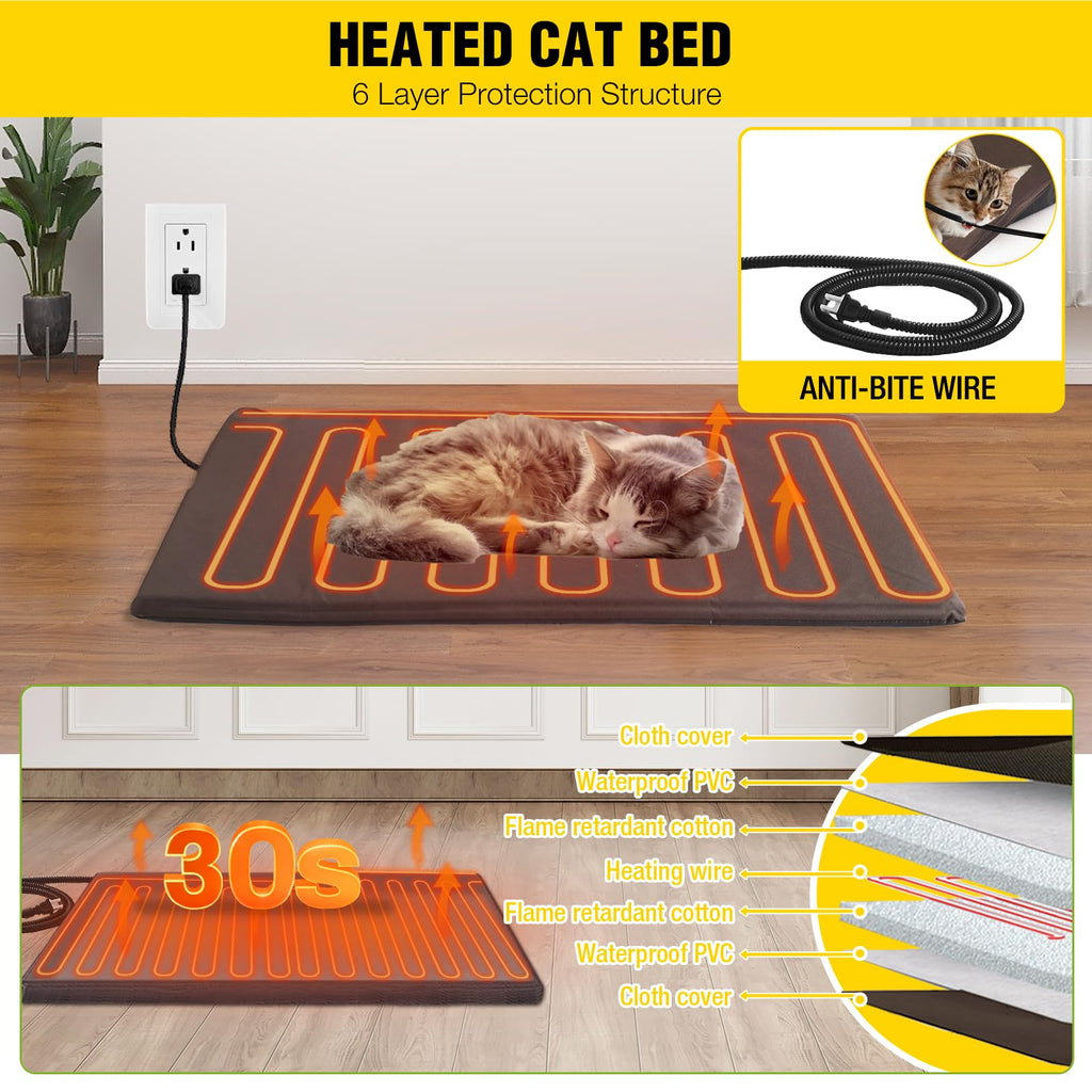 Outdoor Heated Cat House with Insulated Liner G785863