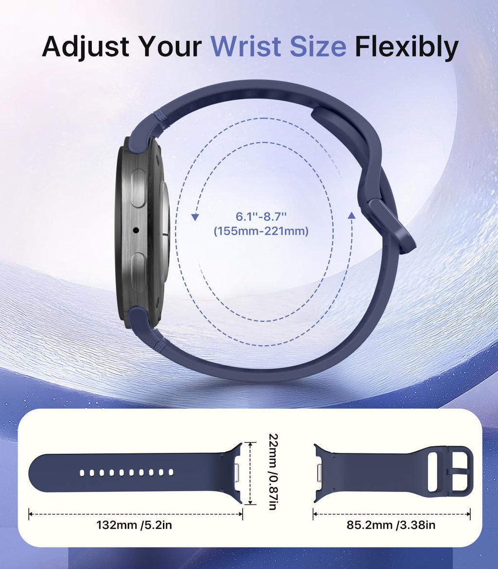 Band Compatible with Samsung Galaxy Watch 9 8 40mm 44mm/Classic 46mm E61088