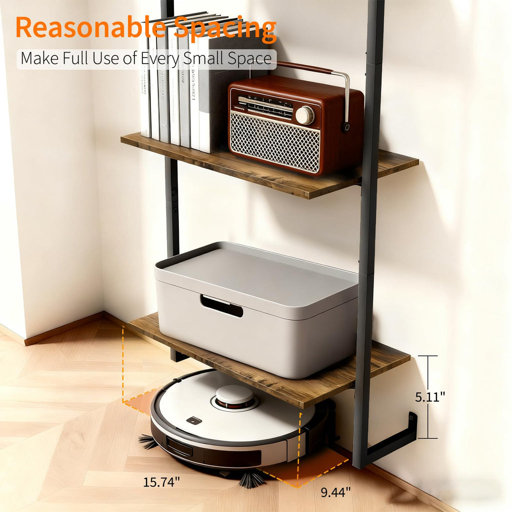 5 Tier Wall Mounted Bookshelf H131