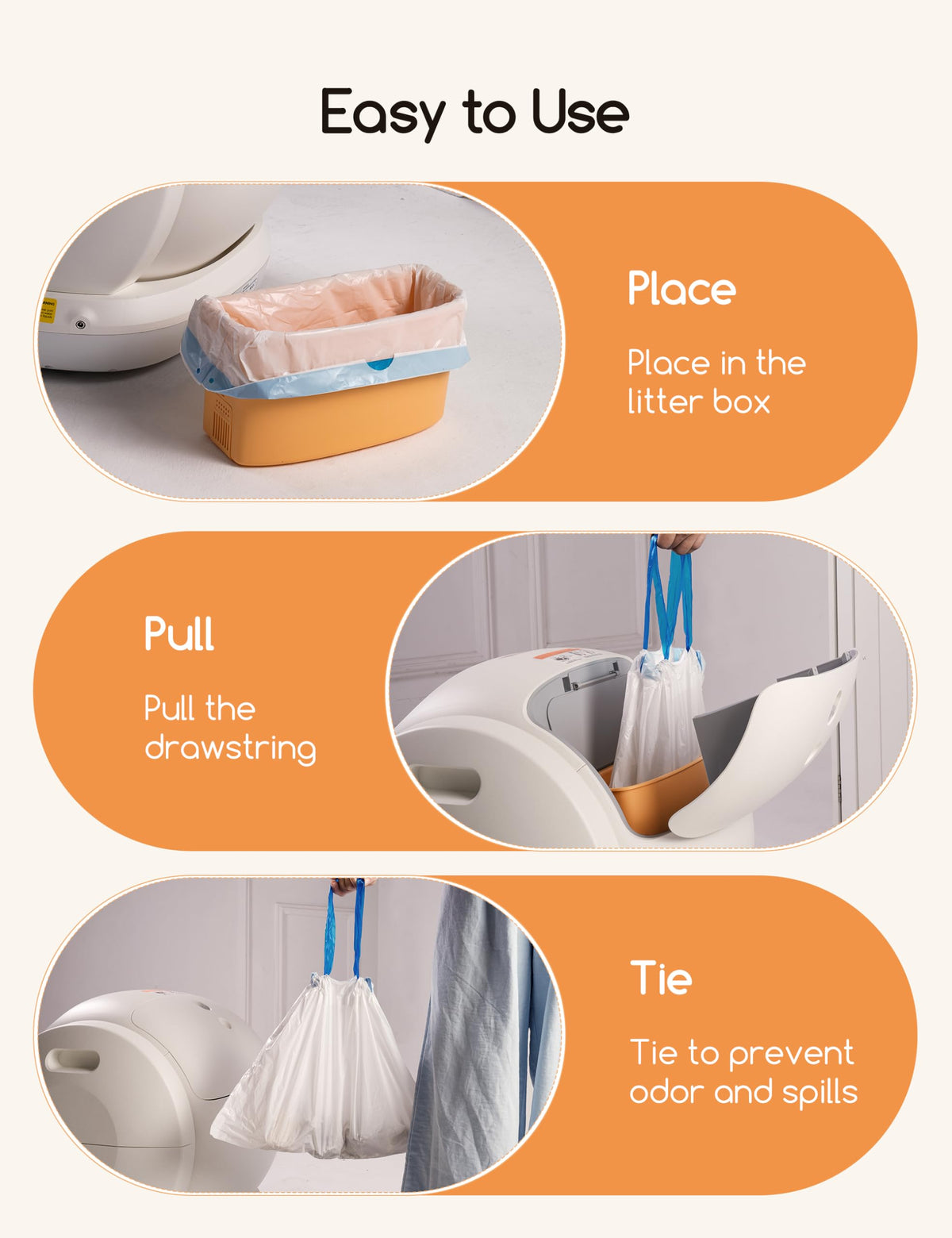 Cat Litter Box Liners Heavy Duty S969