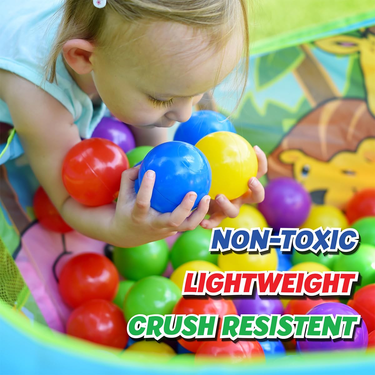 100 Count Multi Colored Play Balls J77053