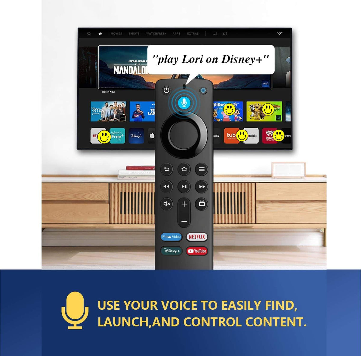 Replacement Remote for Fire TV Stick C386