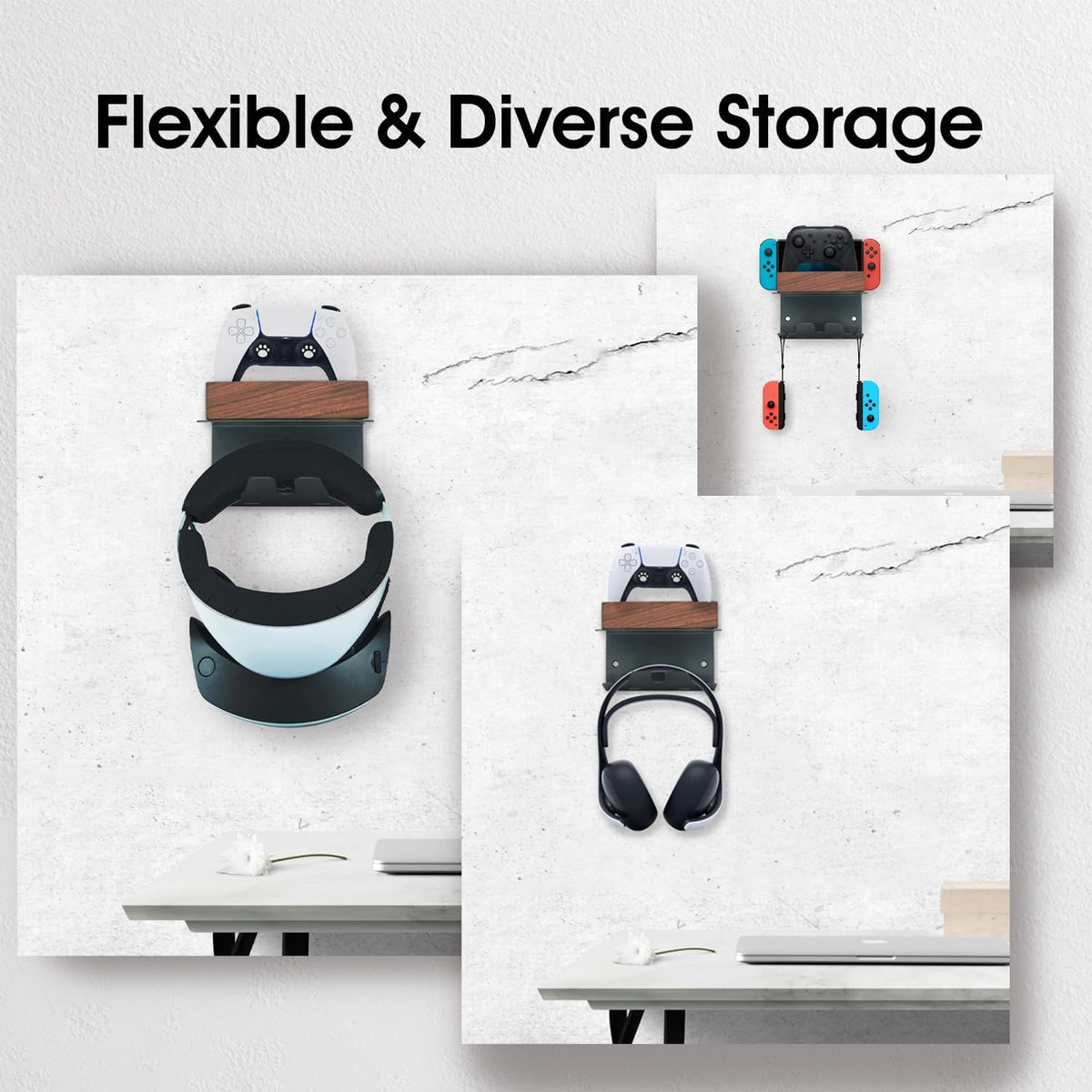 VR Headset Wall Mount Storage Stand Holder Hook R99584
