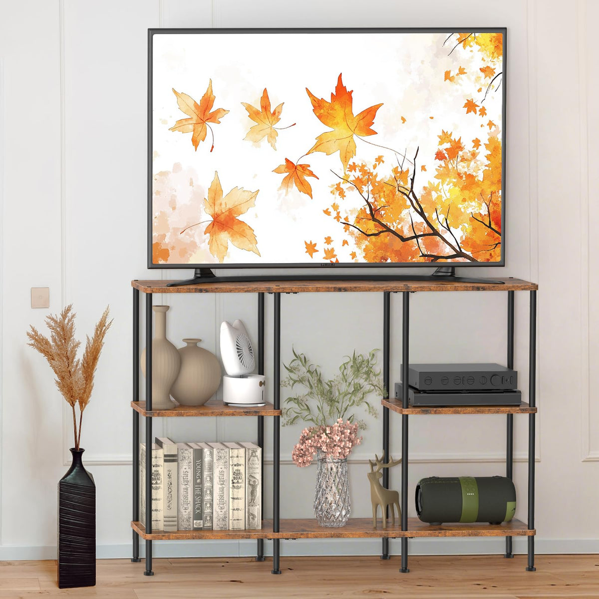 Tall 3 Tier TV Stand with Storage M907401