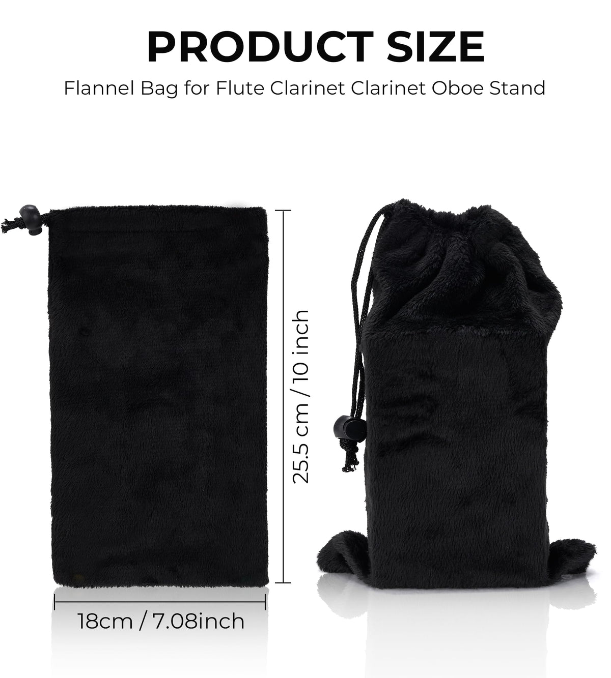 Portable Foldable Flute Stand with Bag M370