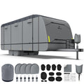 Heavy-Duty 600D Fabric Travel Trailer RV Cover S5960