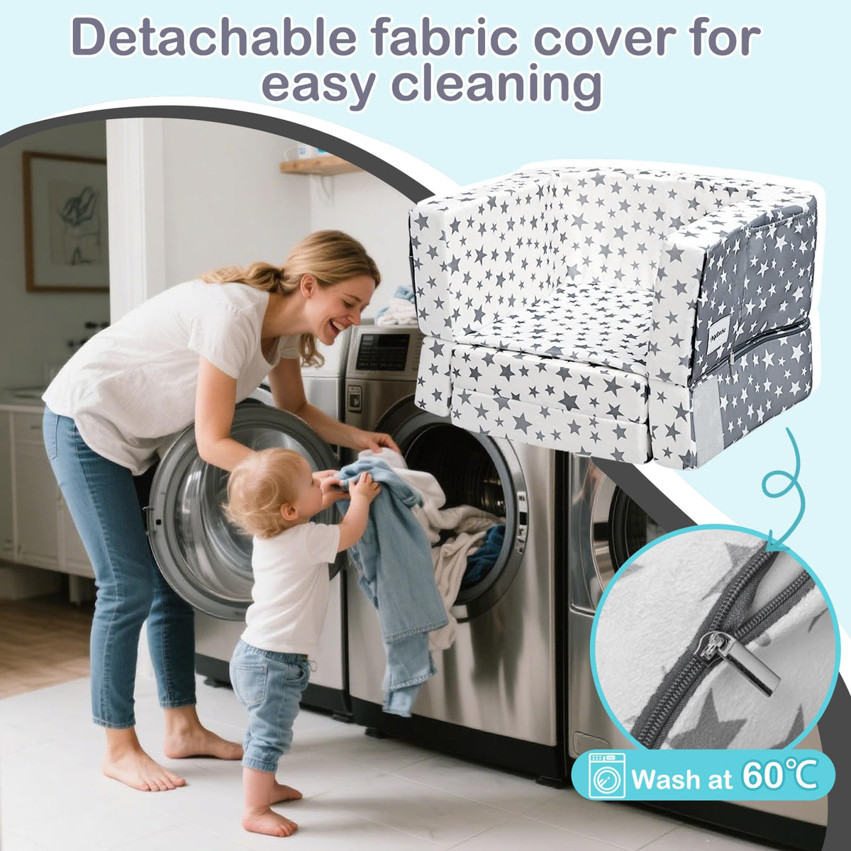 Portable Toddler Travel Bed & Chair 2-in-1 X951