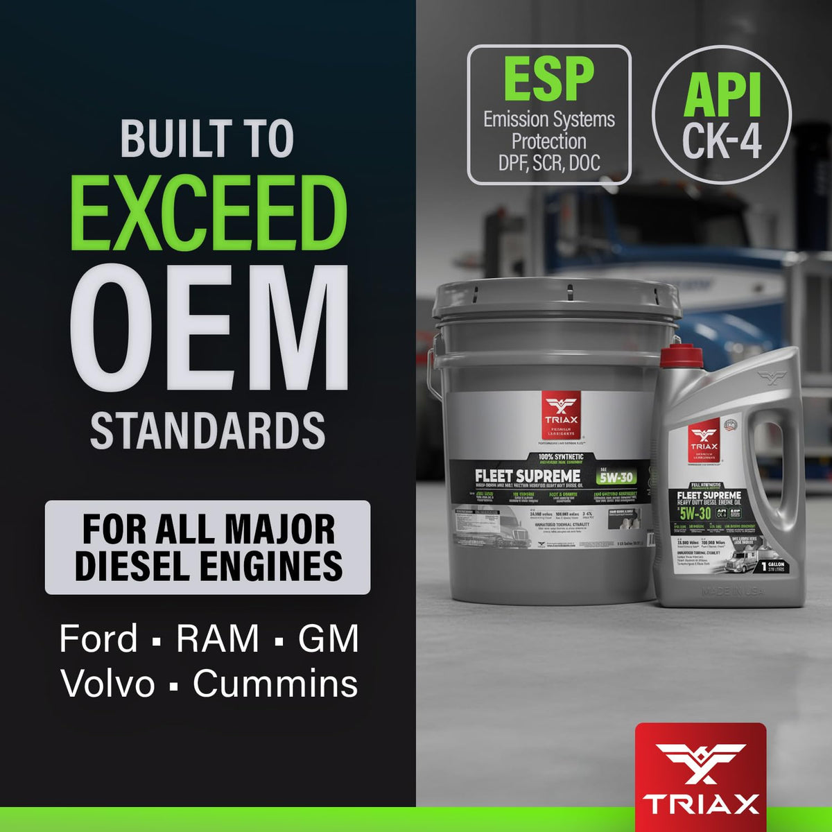 5W-30 Full Synthetic Diesel Engine Oil 5 Gallon A3052