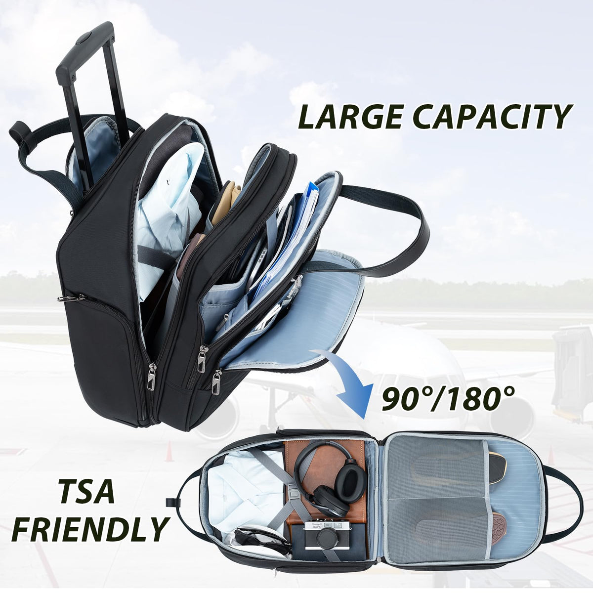 16" Underseat Rolling Lightweight Suitcase Y465733