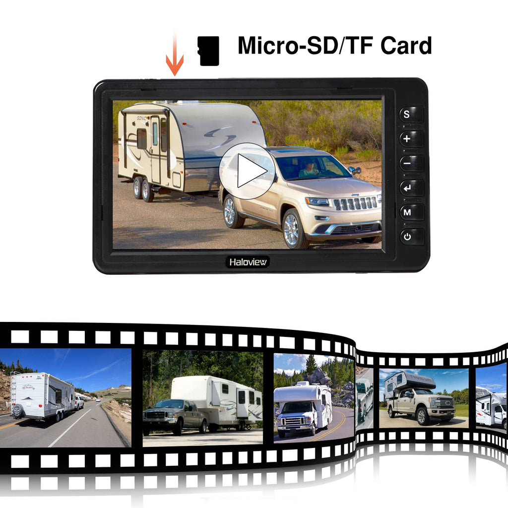Wireless RV Backup Camera 1080P 7" Monitor System D9071