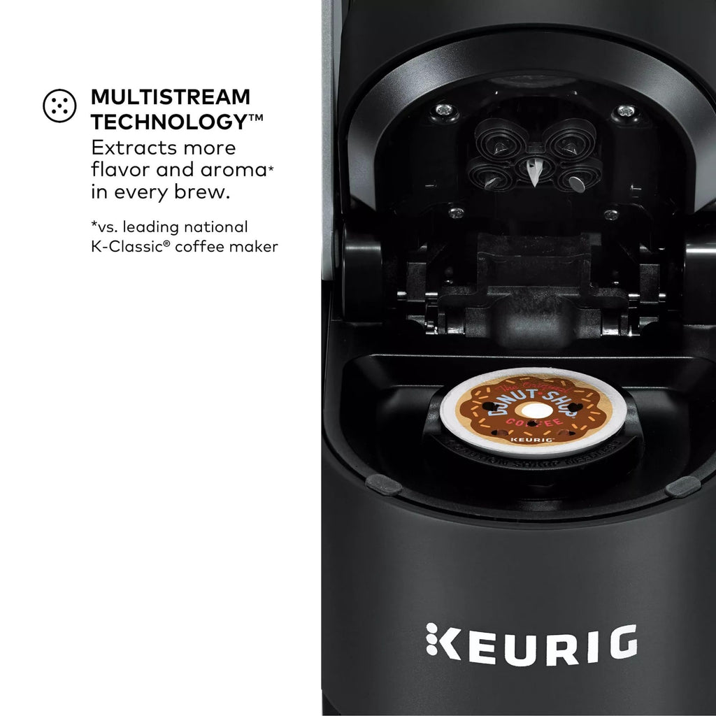 Single Serve K-Cup Pod Coffee Maker, 4 Brew Sizes, 66oz Removable Reservoir, Black V18613