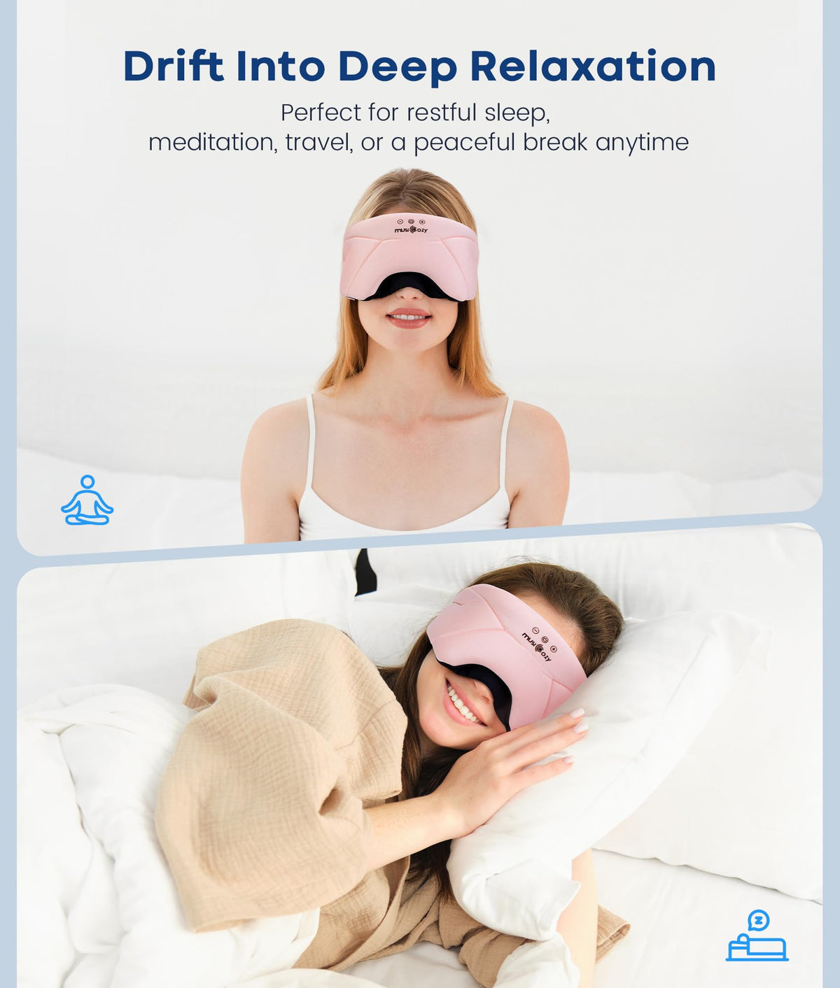 Bluetooth Sleep Mask Headphones W293
