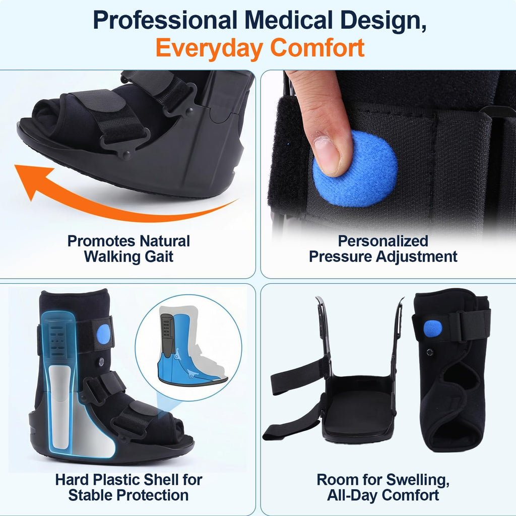 Inflatable Air Cam Walker Fracture Boot with Adjustable Shoe Lift J175603