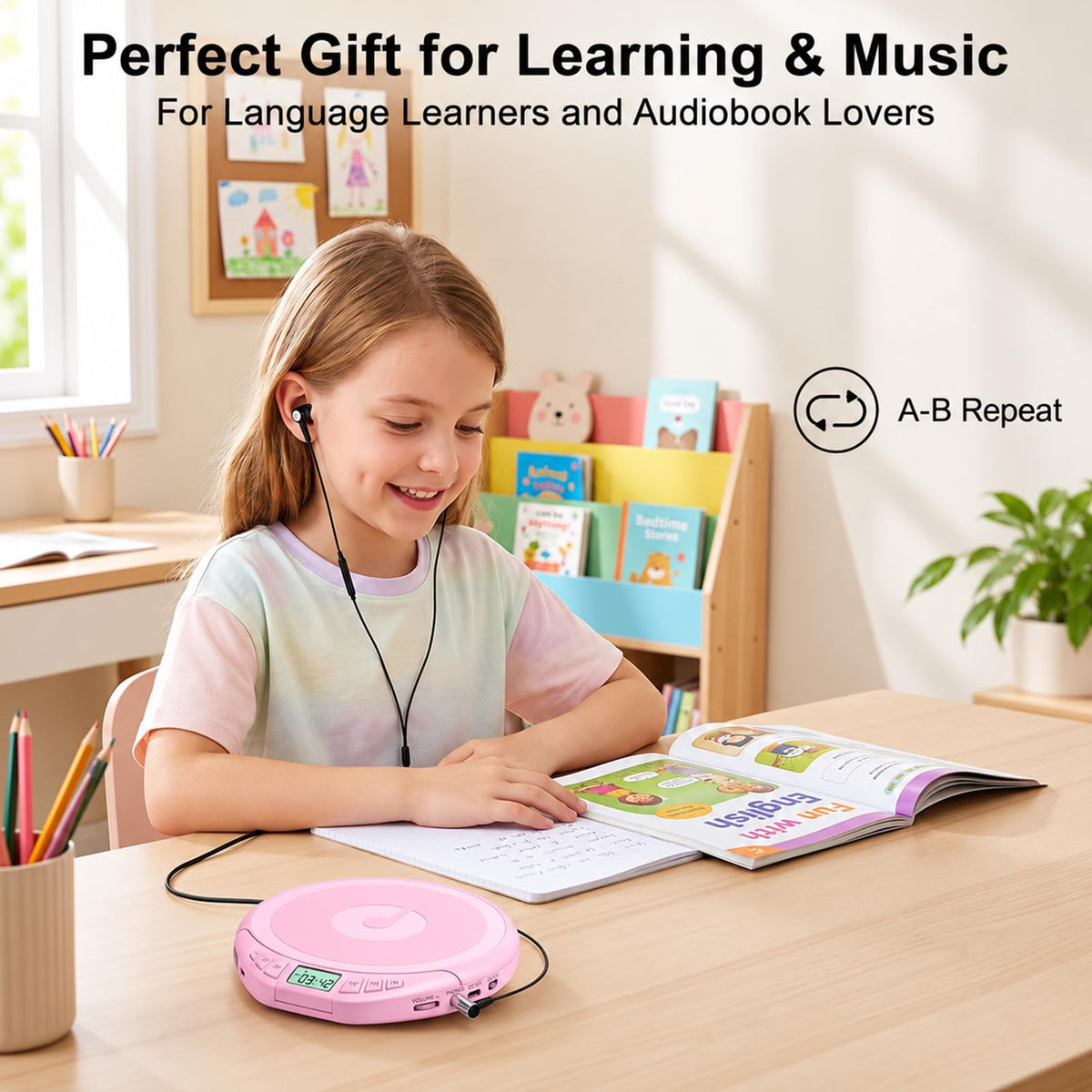 Portable CD Player with Earphones U9141
