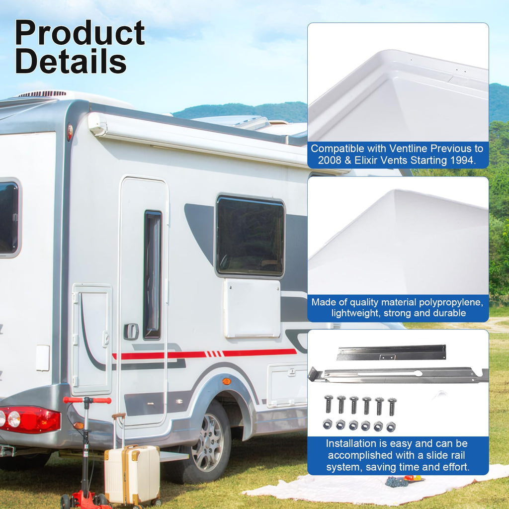 14"x14" RV Roof Vent Cover, 2-Pack P68225