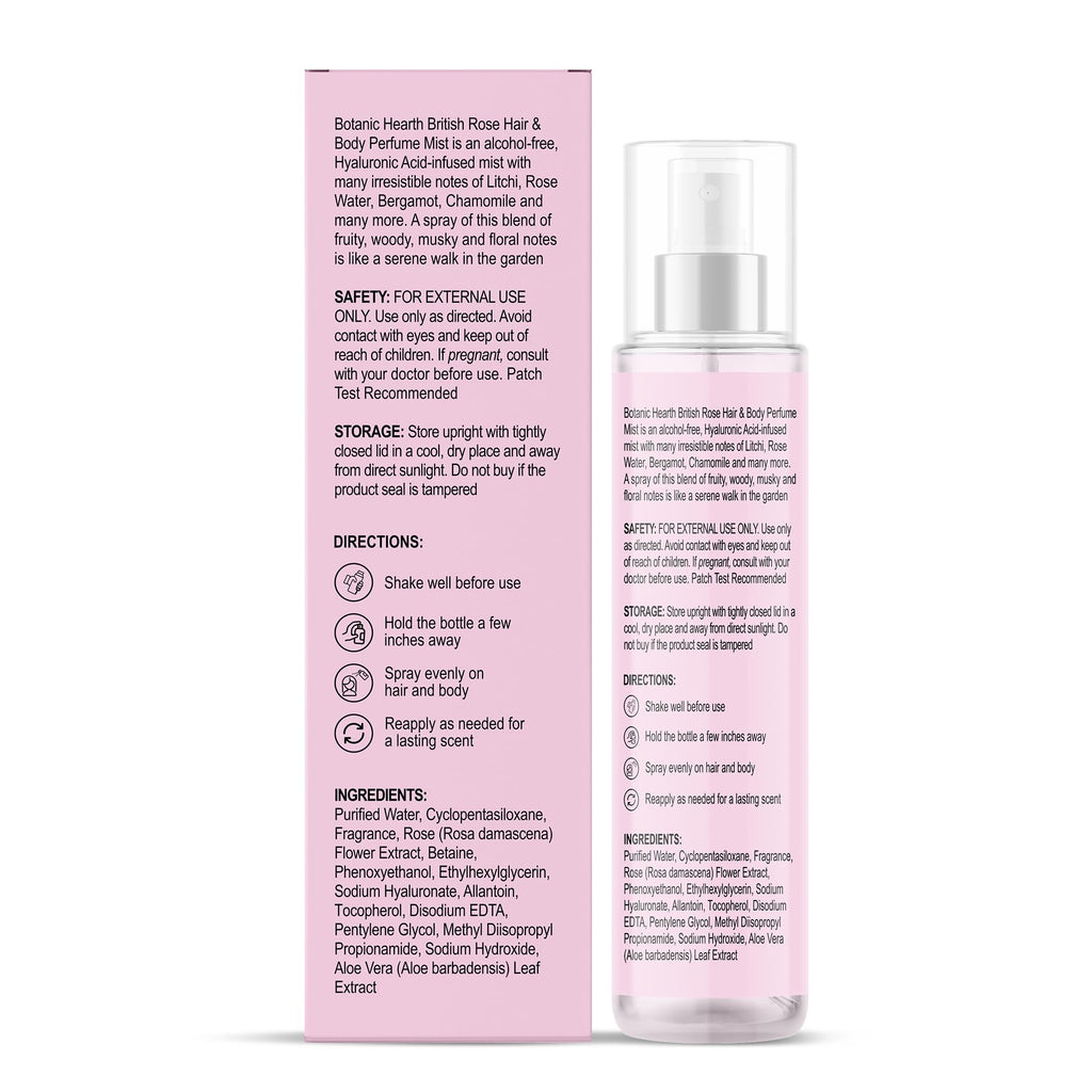 British Rose Body Spray & Hair Perfume 3.4oz R395