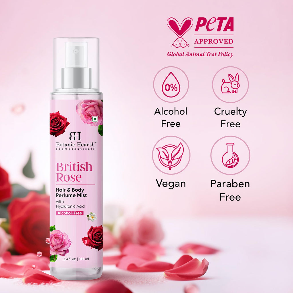 British Rose Body Spray & Hair Perfume 3.4oz R395