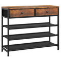 4 Tier Shoe Storage Organizer with 2 Drawers A561939