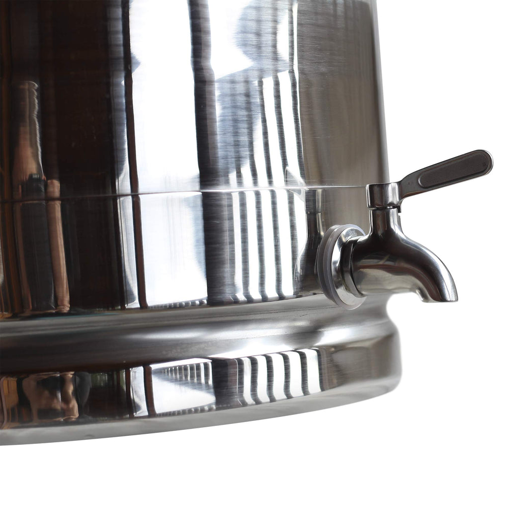 Stainless Steel Milk Transport Cans with Sealed Lid and Spigot Dispenser 50 Liter J7529