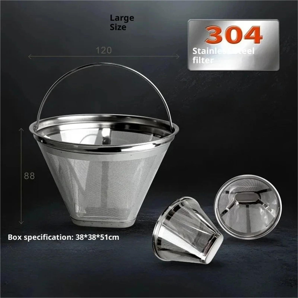 Steel Reusable Coffee Filter 8-12 Cups P645