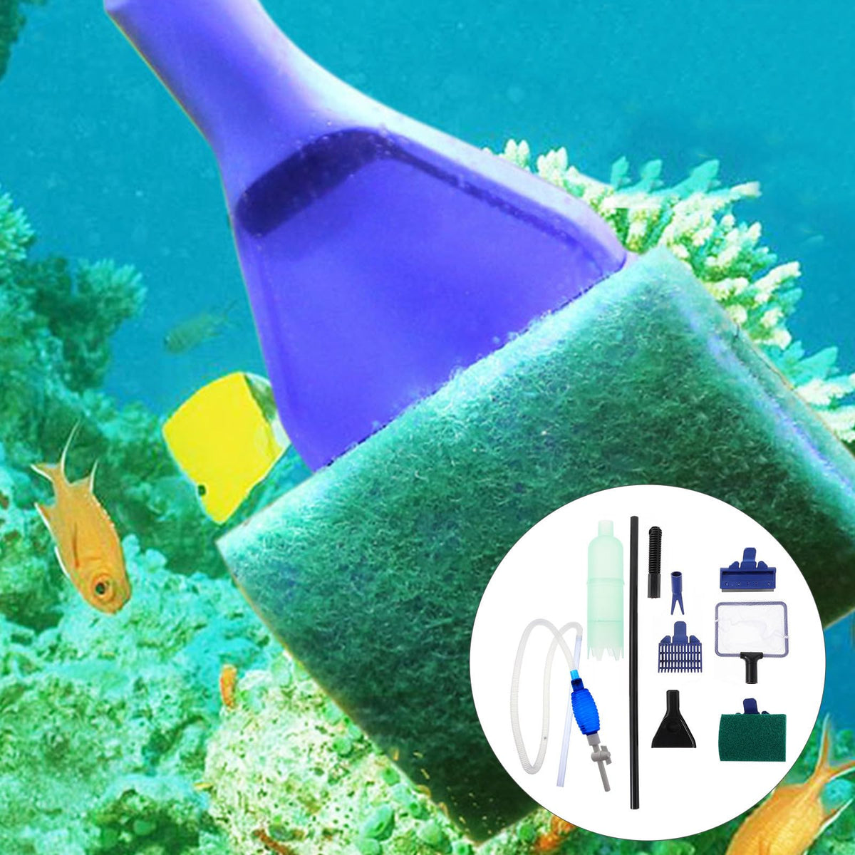 Fish Tank Water Changer Siphon Cleaner with Flow Control F969