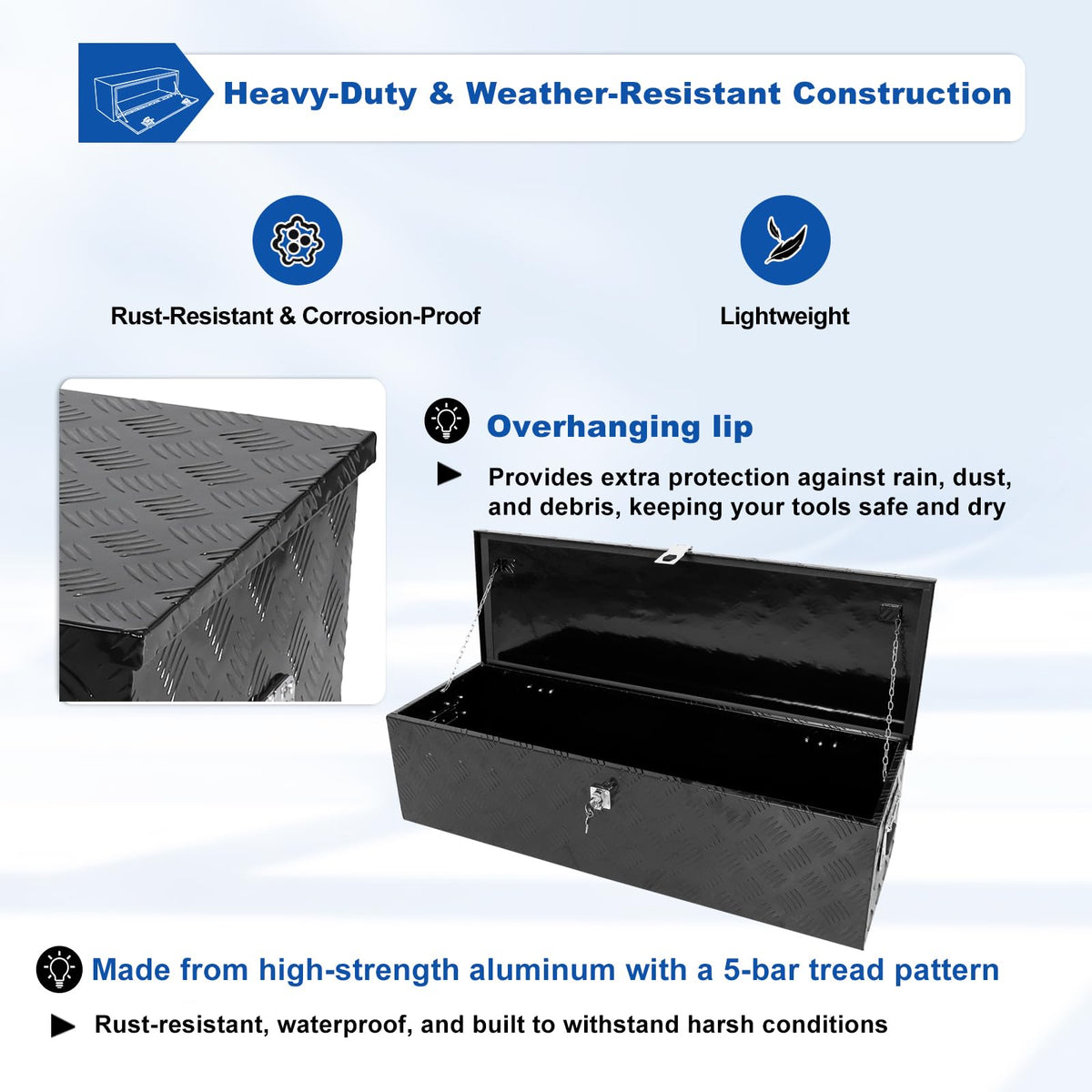 30 Inch Aluminum Truck Bed Tool Box Z2602