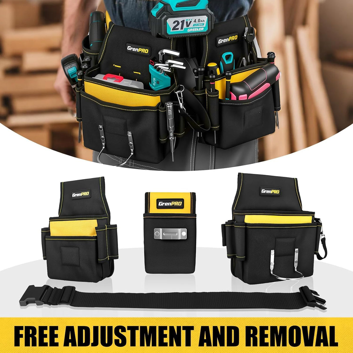 Magnetic 29 Pocket Tool Belt E774