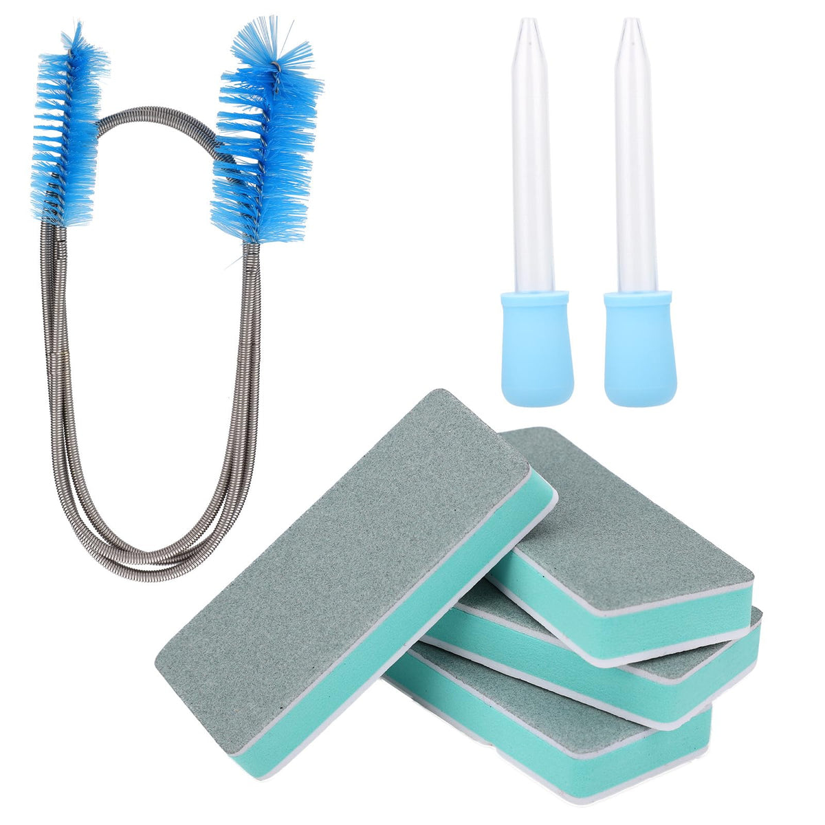 Aquarium Cleaning Tools Kit with Sponge Scrubbers and Brushes T977