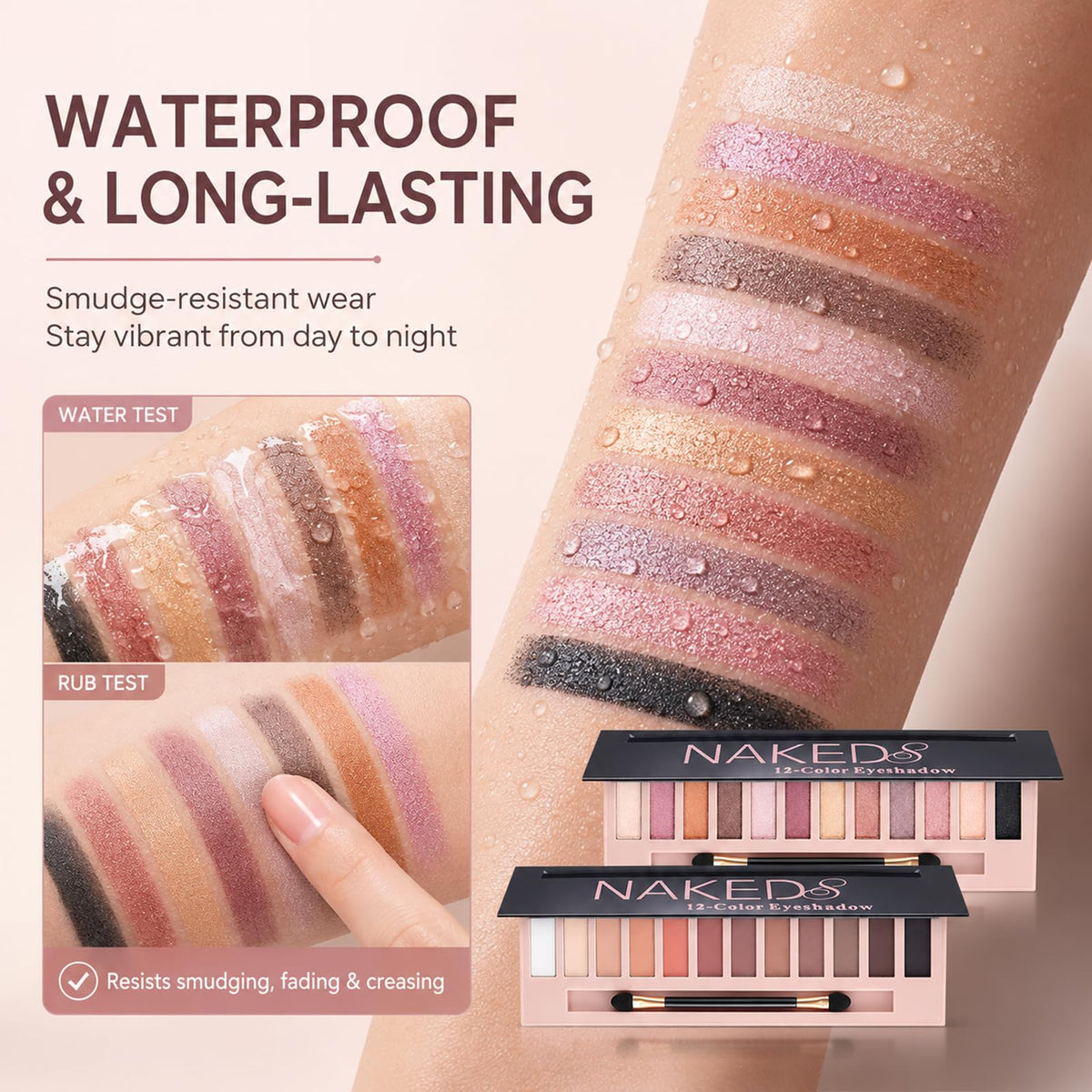 2 Pack Shimmer & Matte Eyeshadow Palette E908460