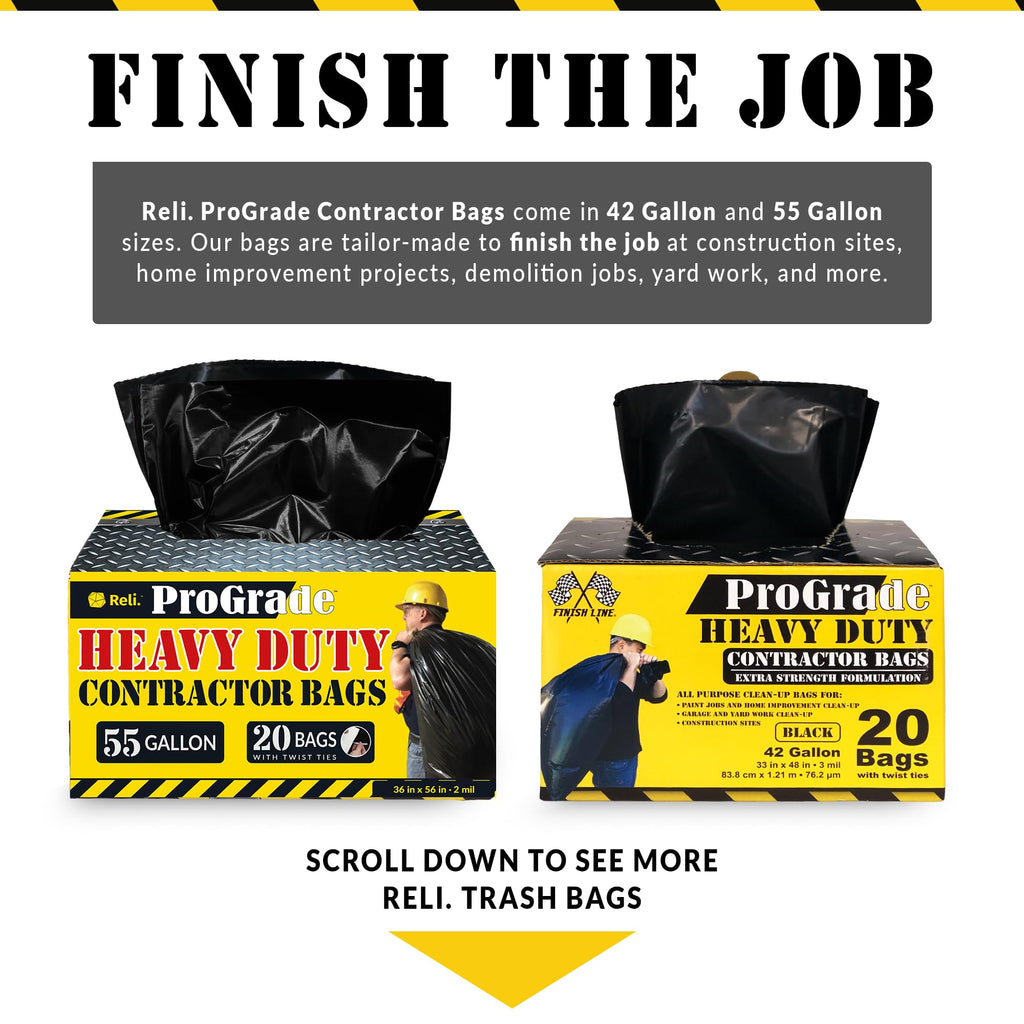55 Gallon Heavy Duty Garbage Bags B800