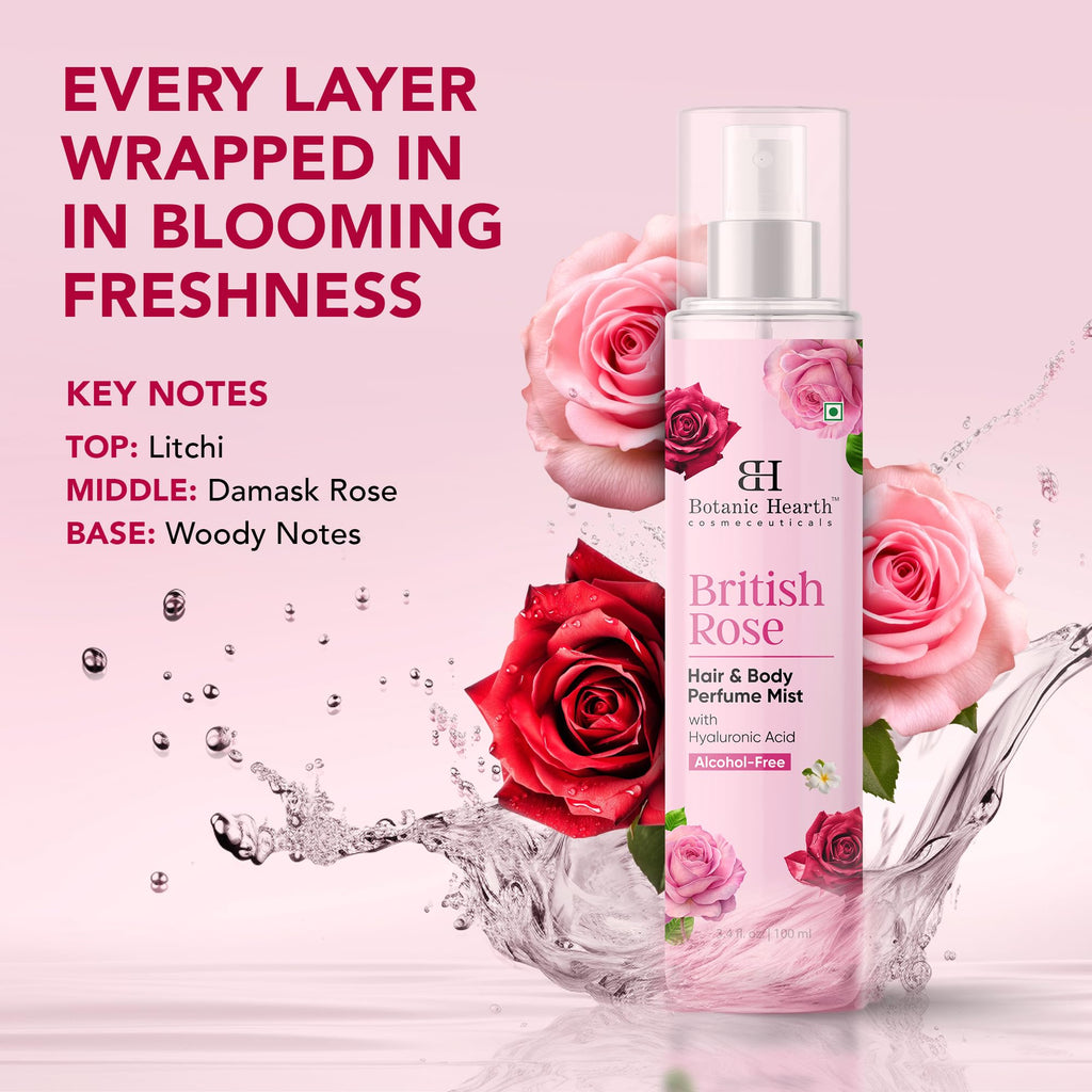 British Rose Body Spray & Hair Perfume 3.4oz R395