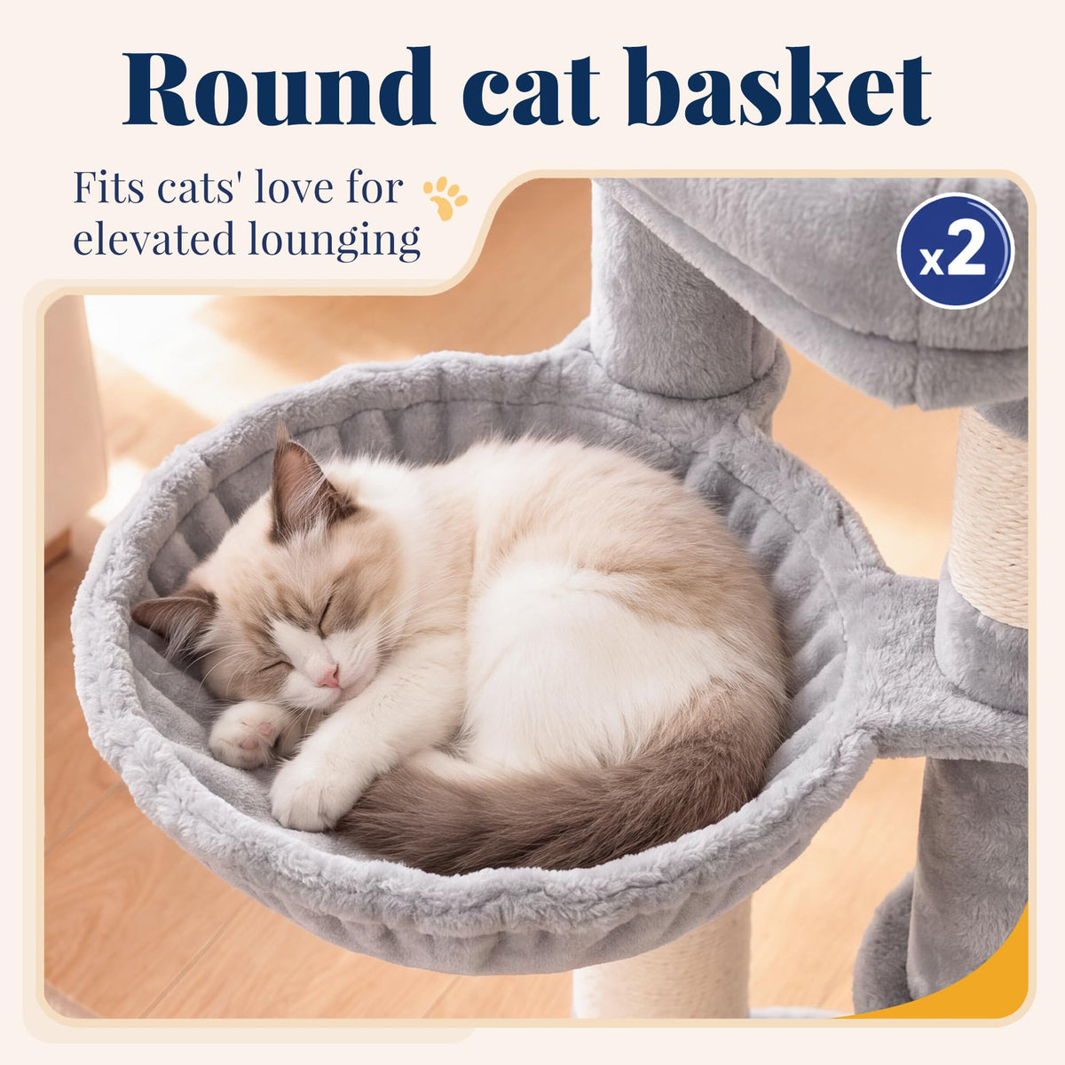 Cat Tree Tower with Extra Large Platform P845