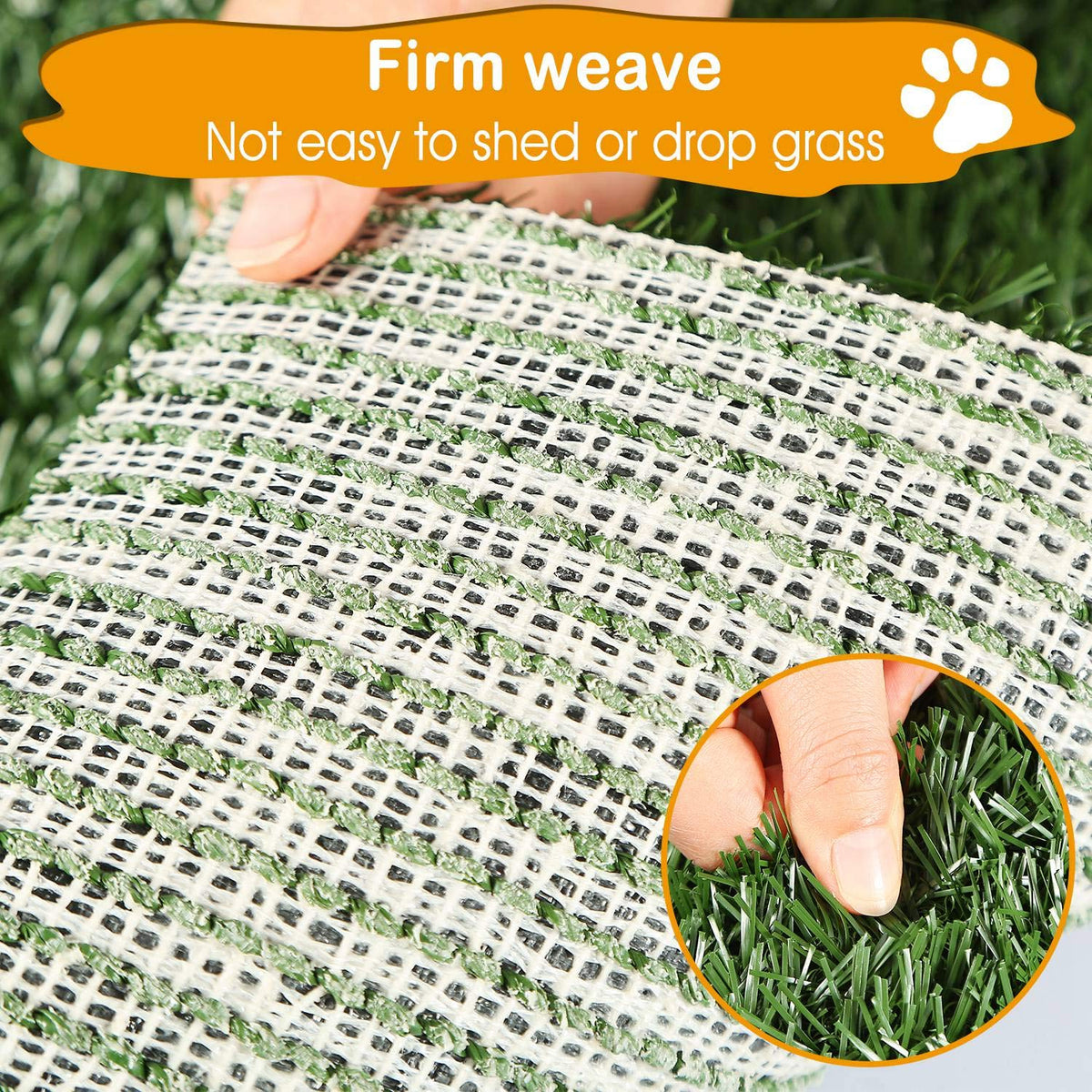 Dog Grass Pad with Tray 25”x 20” Artificial Grass W203907