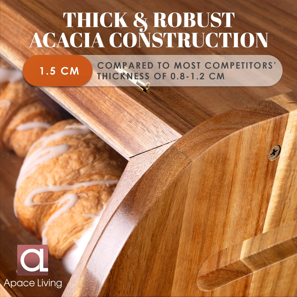 Acacia Wooden Bread Box E4841