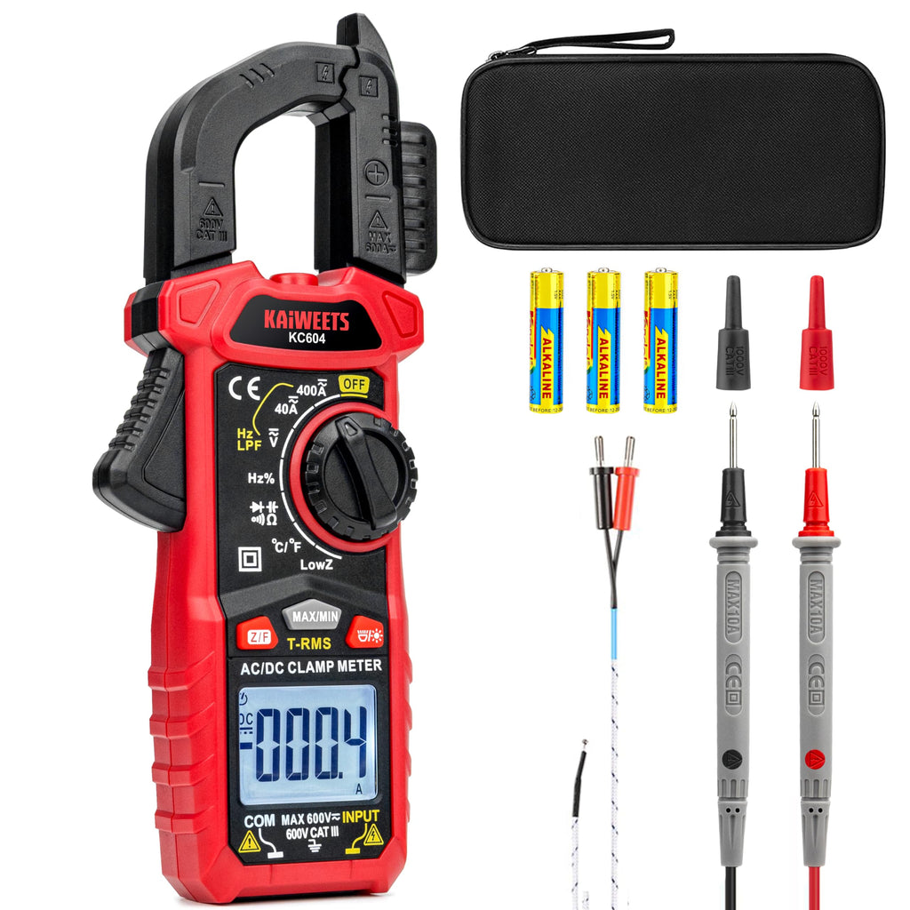 Digital Clamp Meter Multimeter with D-Shaped Jaw X720539