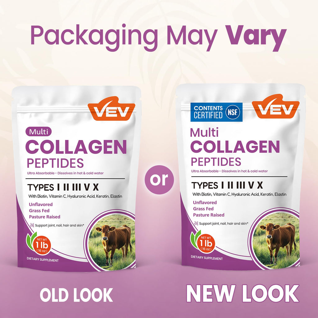 Multi Collagen Peptides Powder Types I II III V X 41 Servings H935