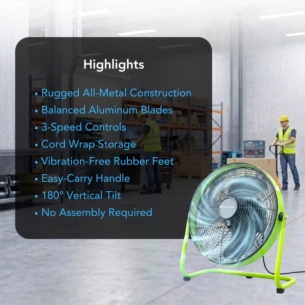 18-Inch High-Velocity Industrial Floor Fan R9746