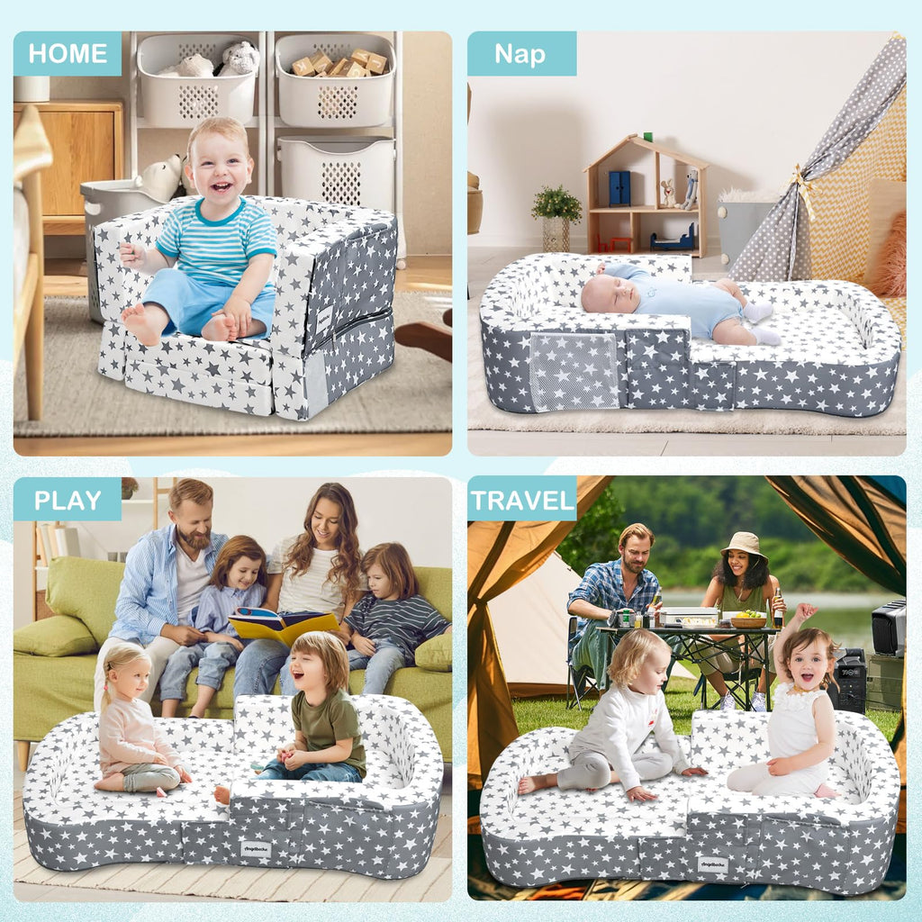 Portable Toddler Travel Bed & Chair 2-in-1 X951