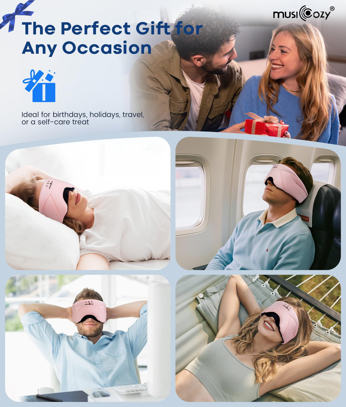 Bluetooth Sleep Mask Headphones W293