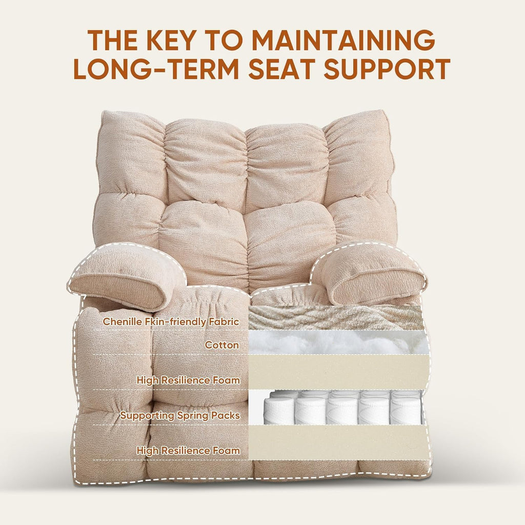 Oversized Swivel Rocker Recliner Chair B554