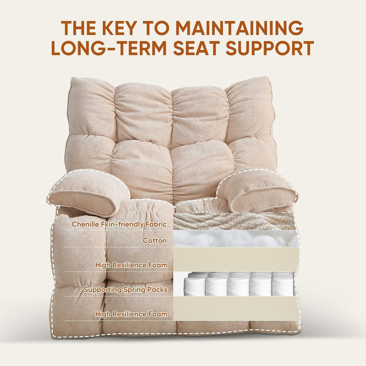Oversized Swivel Rocker Recliner Chair B554