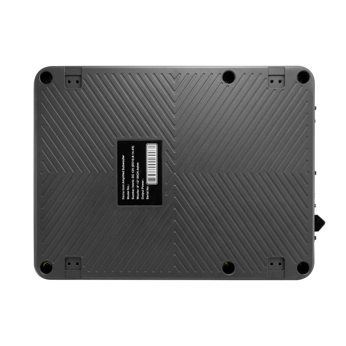 10" Inch Low Profile Underseat Car Subwoofer with Built in Amplifier D236